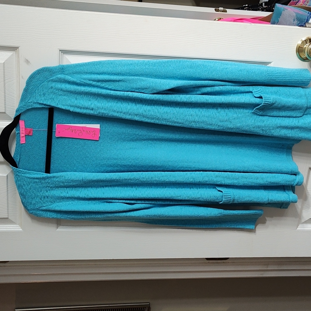 Lilly Pulitzer Breya Cardigan Bermuda Blue NWT